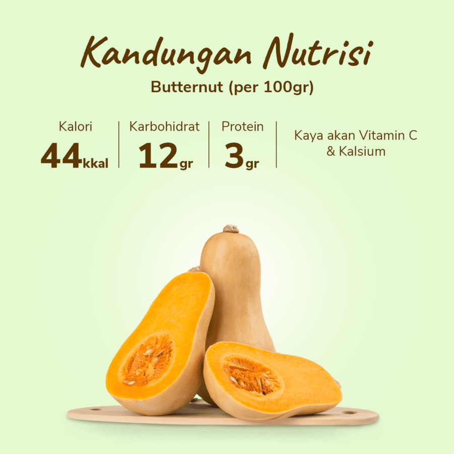 Labu Butternut Astro Farm 700-1500gram