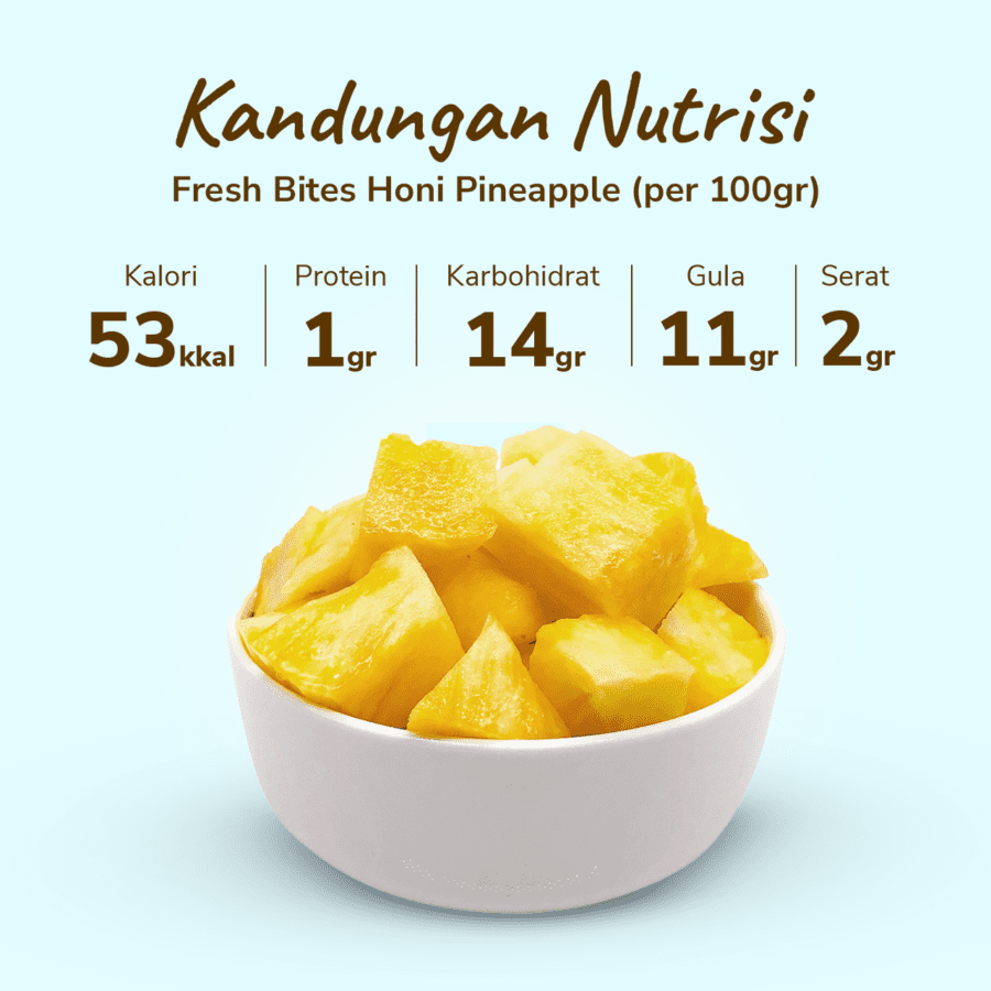 Fresh Bites Honi Pineapple Buah Potong 170gram