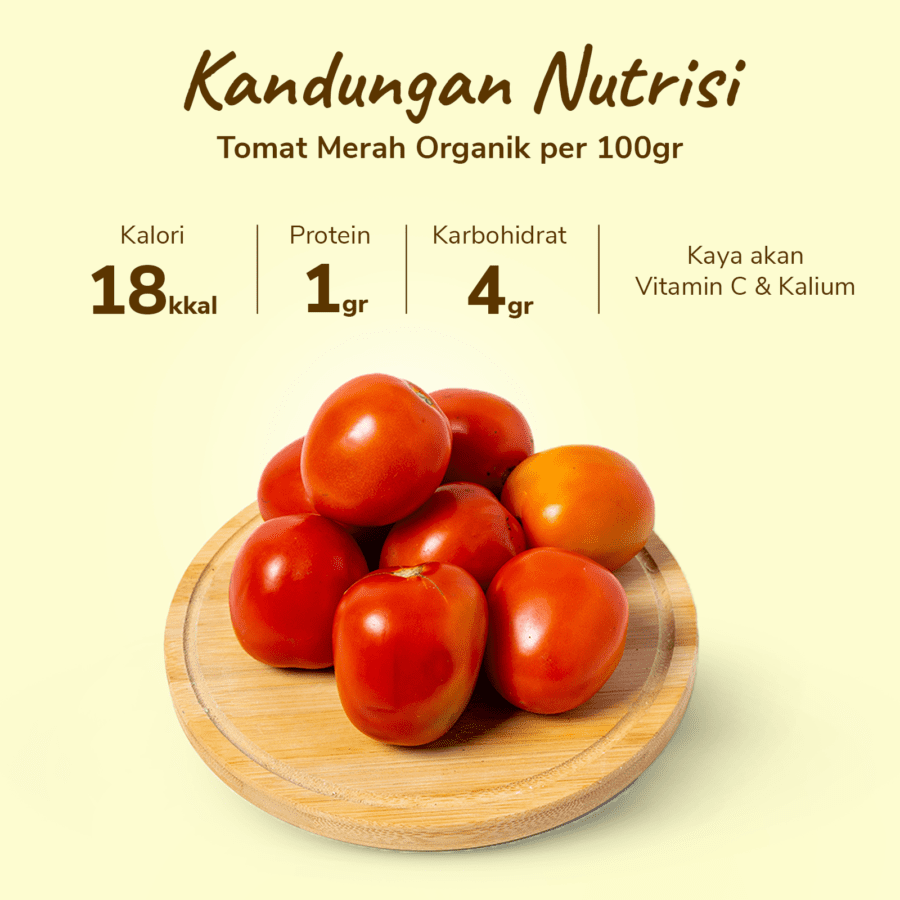 Tomat Merah Organik 500gram