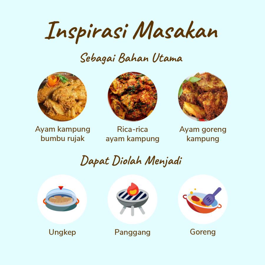 Ayam Kampung Bumbu Kuning Oke Chicken 600-700gram