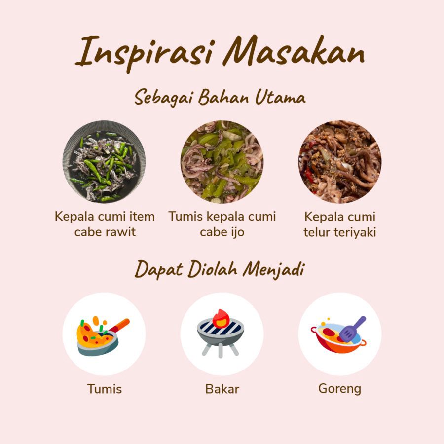 Kepala Cumi 500gram