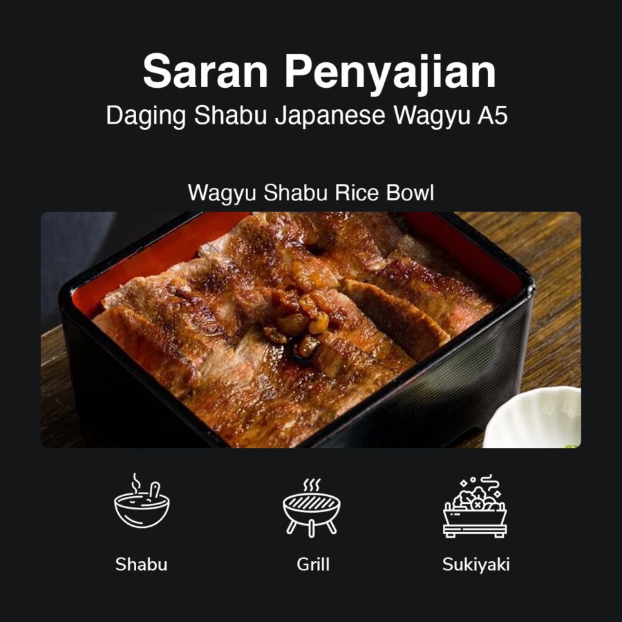 Daging Shabu Japanese Wagyu A5 Astro Farm Signature 200gram 200gram