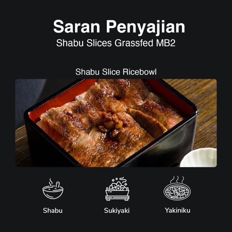 Shabu Slices Grassfed MB2 Astro Farm Signature 250gram 250gram