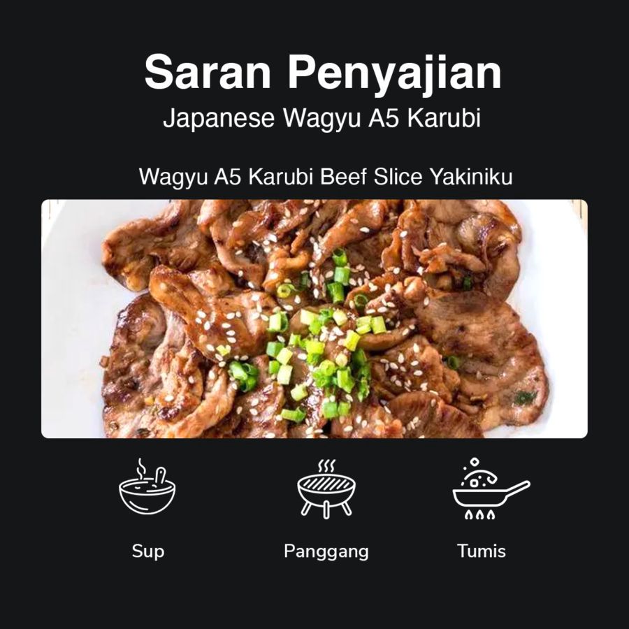 Japanese Wagyu A5 Karubi Astro Farm Signature 100gram 100gram