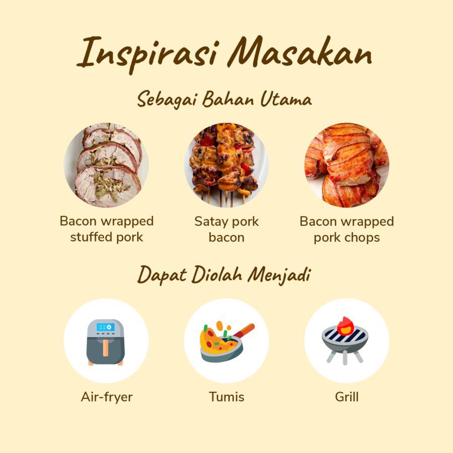 Pork Bacon Mamas 250gram