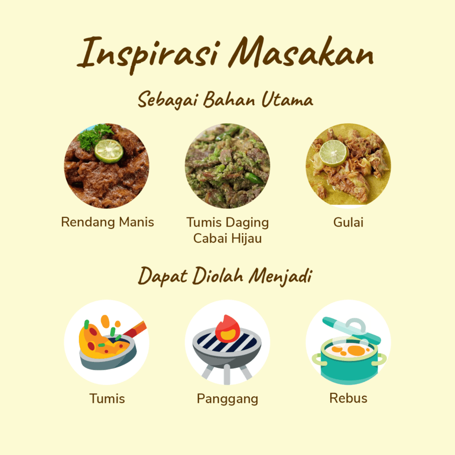 Daging Sapi Rendang Astro Farm 1000gram