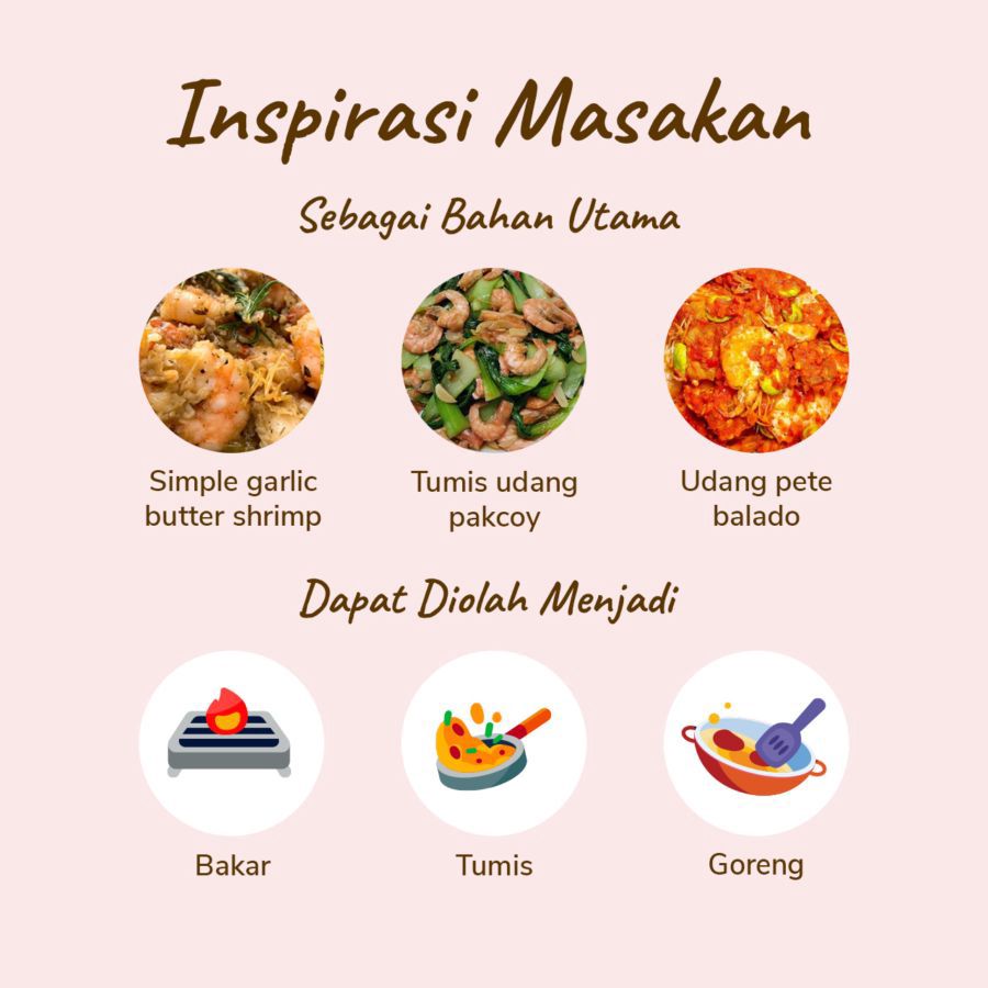 Udang Kupas Vanamei Size M Astro Farm 1000gram