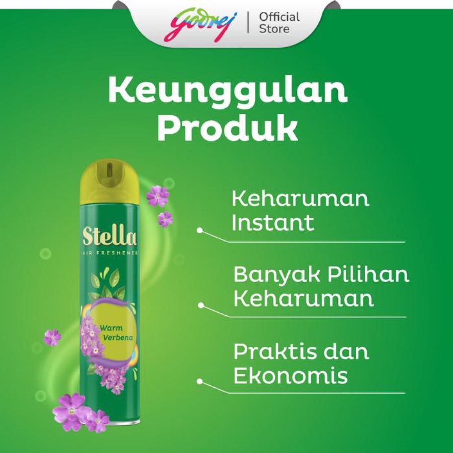 Stella Aerosol Verbena Pengharum Ruangan 350ml