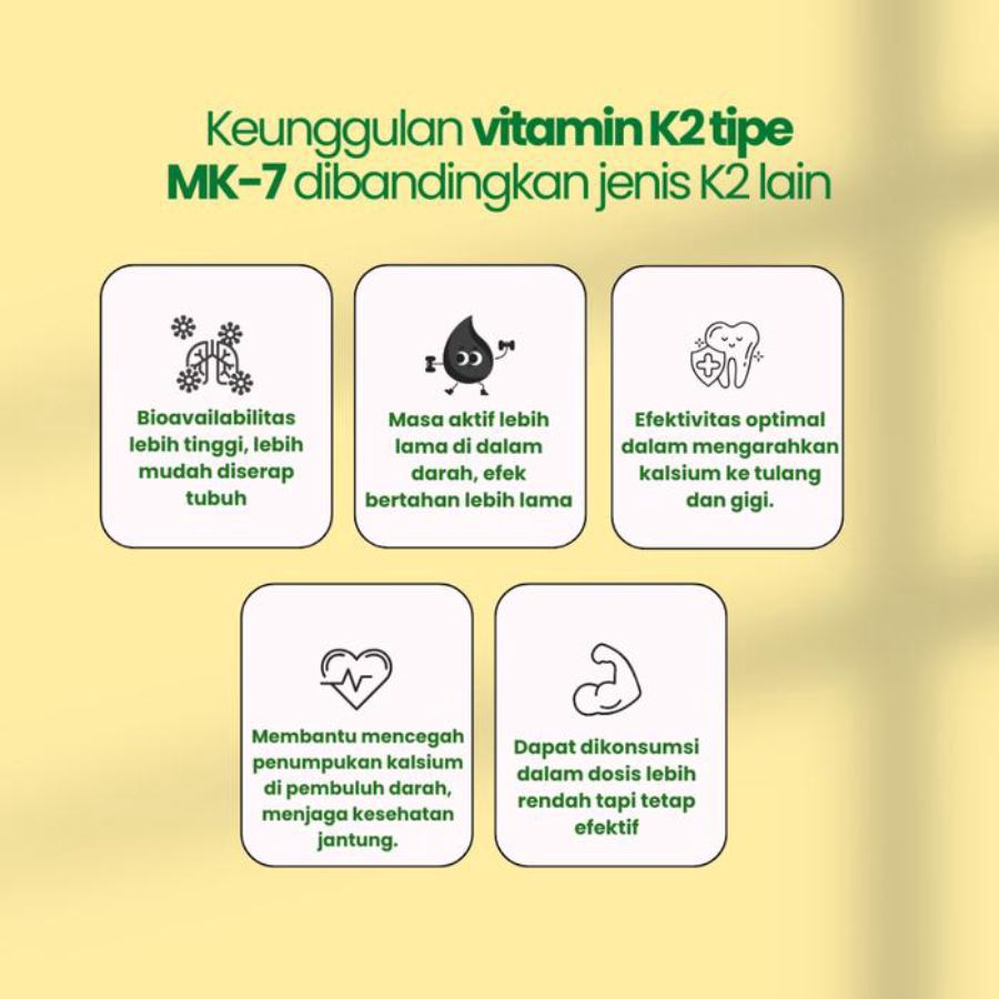 Vitalife Vitamin D3 400 IU K2 MK7 30kapsul