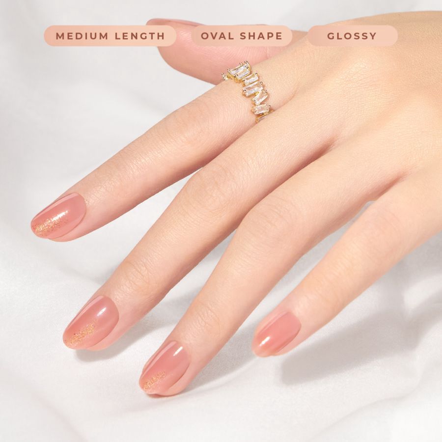 Eze Nails Everlasting Bloom Kuku Palsu Tempel 24pcs