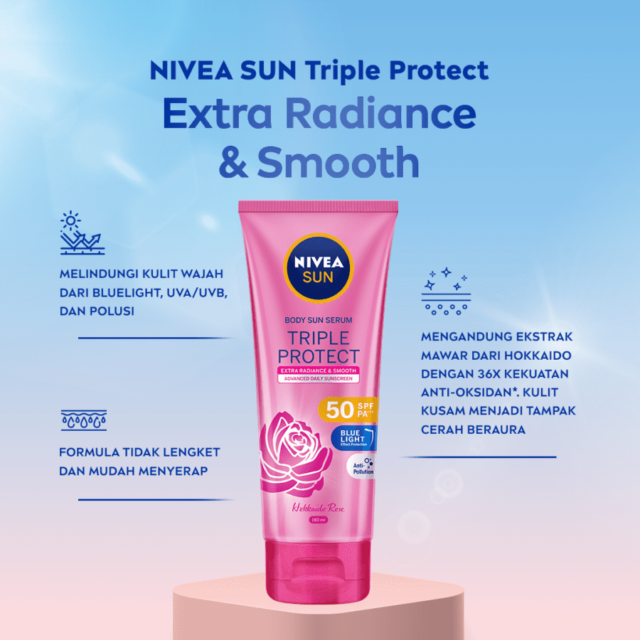 Nivea Sun Body Sun Serum Triple Protect SPF 50+++ Advanced Daily Sunscreen 180ml