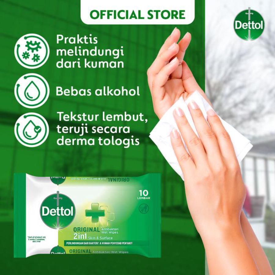 Dettol Original Wet Wipes 10sheets