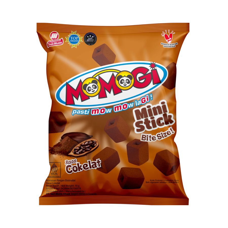 Momogi Mini Stick Coklat 70gram