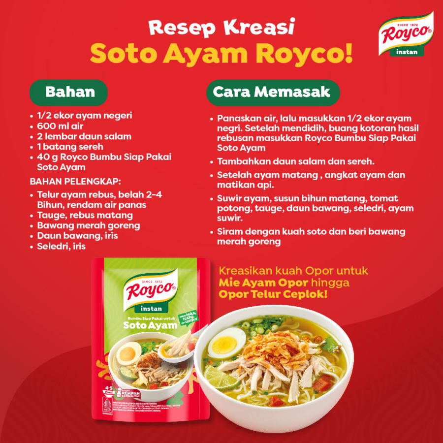 Royco Bumbu Instan Soto Ayam 40gram