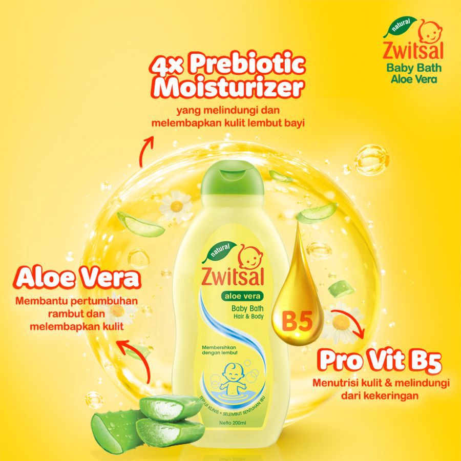 Zwitsal Baby Bath Hair & Body Aloe Vera