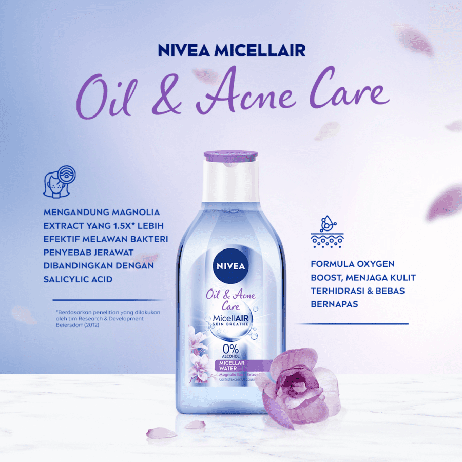 Nivea MicellAir Oil & Acne Micellar Water 400ml