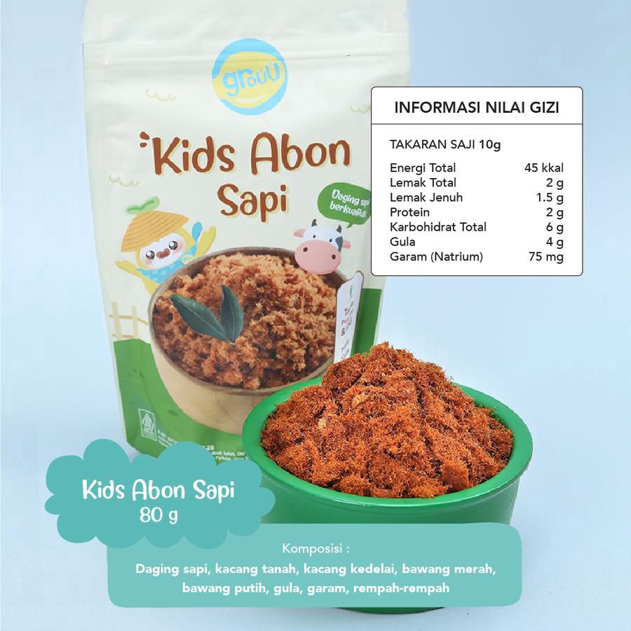 Grouu My First Abon Floss Sapi 80gram