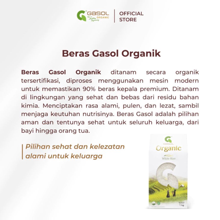 GASOL Organic White Rice MPASI 1kg