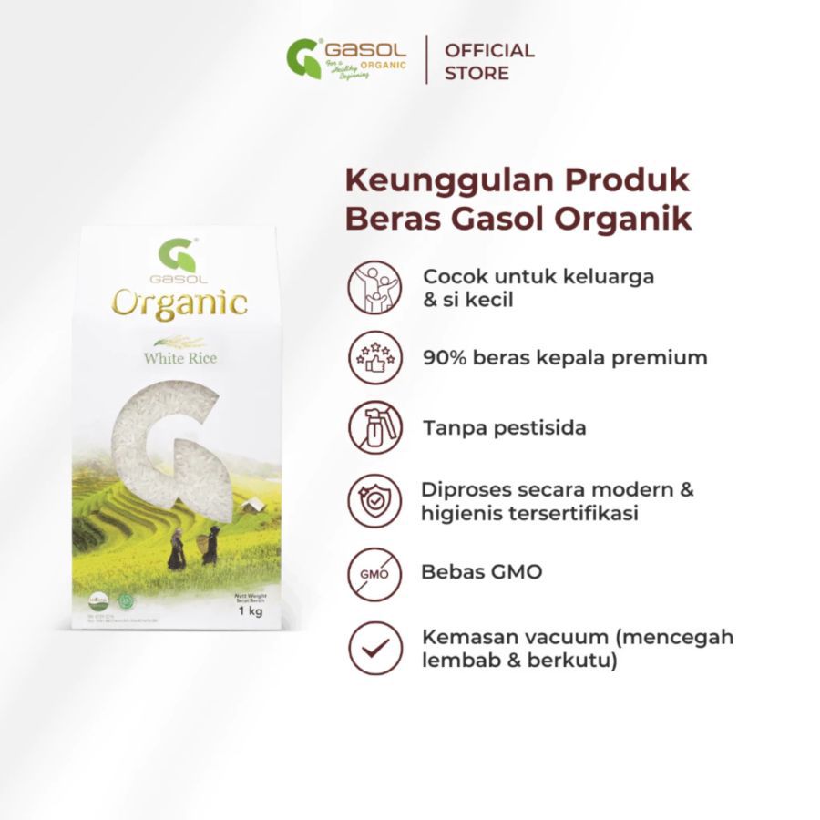 GASOL Organic White Rice MPASI 1kg