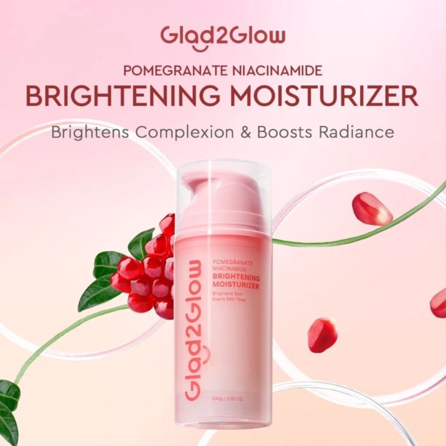 Glad2Glow Pomegranate 5% Niacinamide Brightening Moisturizer