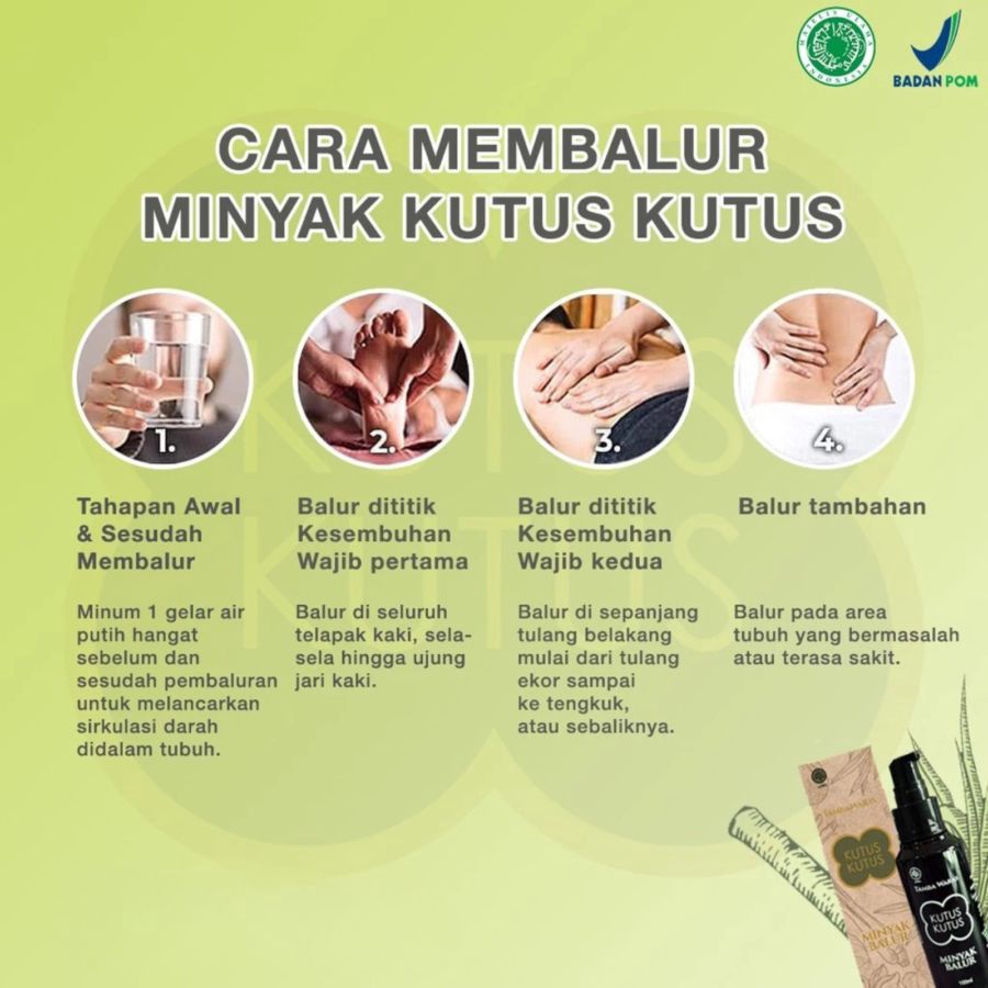 Kutus Kutus Tamba Waras Minyak Balur Bali 100ml