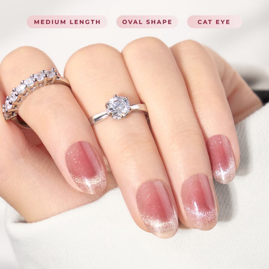 Eze Nails Effortless Charm Kuku Palsu Tempel 24pcs