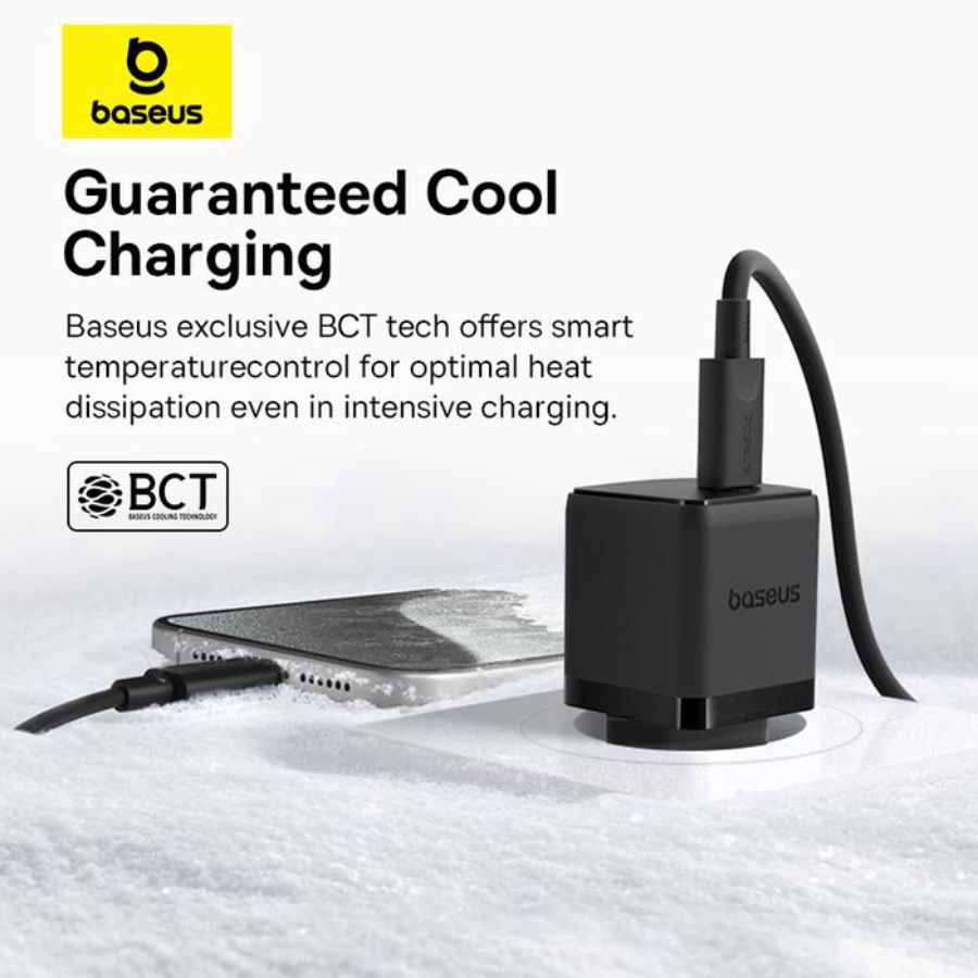 Baseus Palm Fast Charger C+U 30W EU Cluster Black