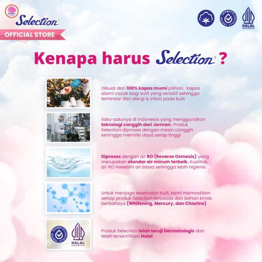 Selection Spesial Lapis Tebal Facial Cotton 120pcs