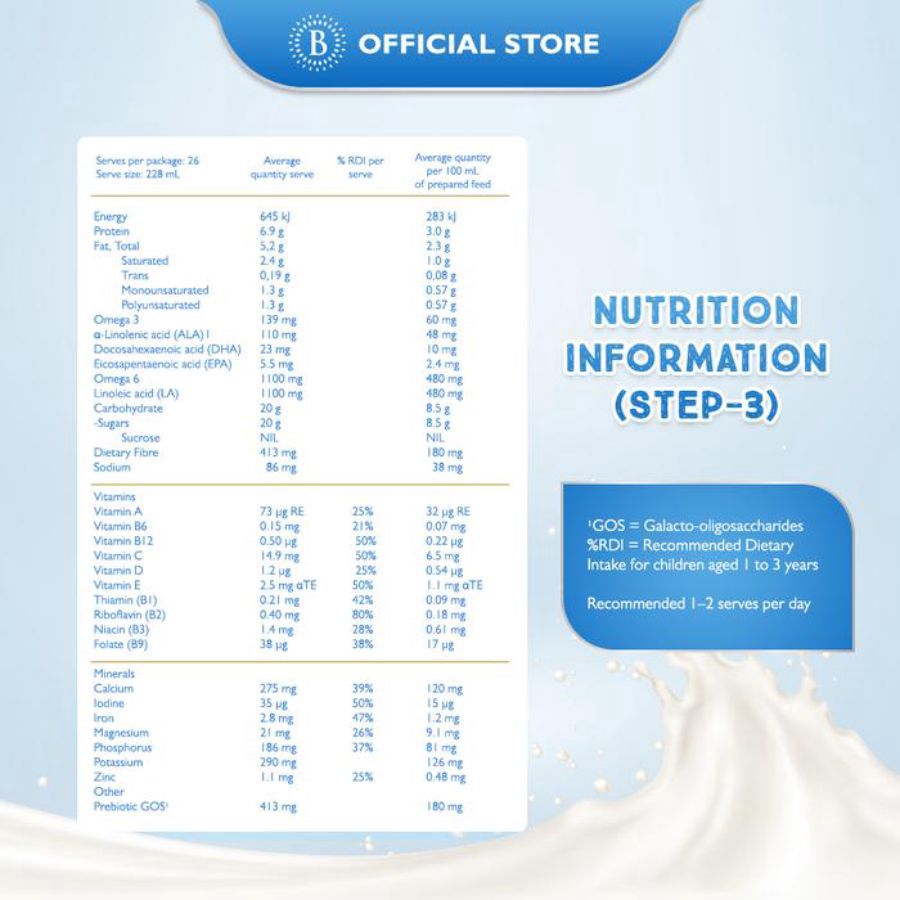 Bellamy's Organic Step 3 Susu Formula Organik Usia 1 - 3 Tahun