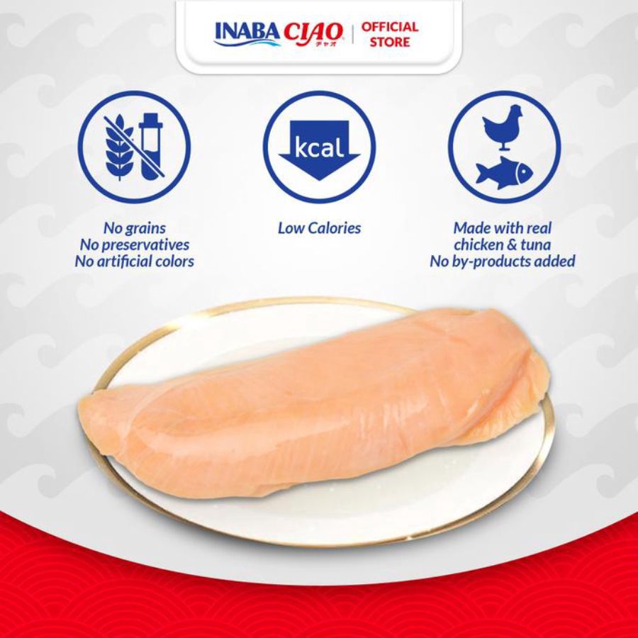 CIAO Grilled Chicken Snack Kucing 25gram
