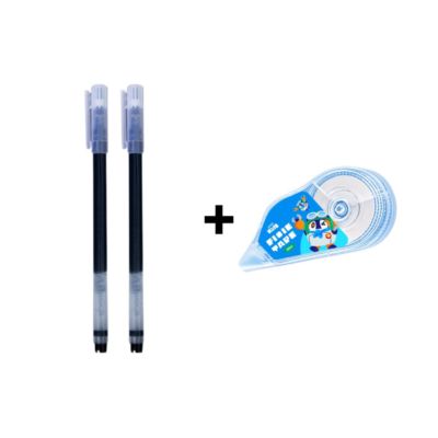 Bundle Pulpen Gel 0,5mm Hitam A Basics 2 pcs + Fixie Tape Astro Kids