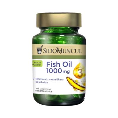 Sido Muncul Natural Fish Oil 1000mg Suplemen Omega-3 & Minyak Ikan