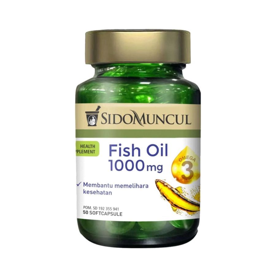 Sido Muncul Natural Fish Oil 1000mg Suplemen Omega-3 & Minyak Ikan
