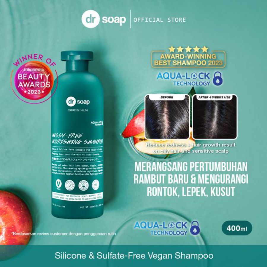 Dr Soap Messy Free Nourishing Infusion Shampoo 400ml