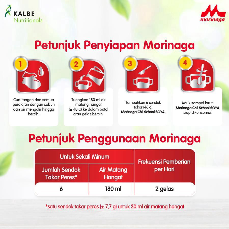 Morinaga Chil School Soya Vanila Susu Pertumbuhan Anak Usia 3-12 tahun 600gram