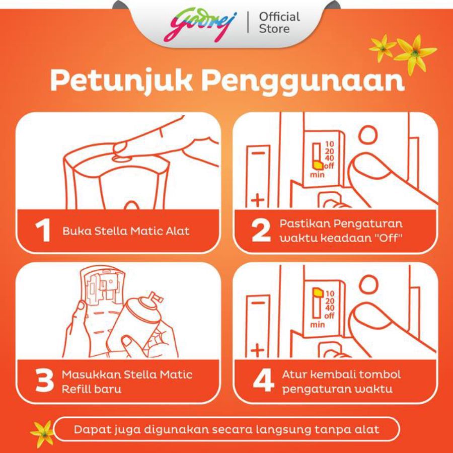 Stella Air Freshener Matic Royal Kenanga (Cananga Lullaby) Pengharum Ruangan 1pack