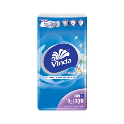 Vinda Deluxe Facial Tissue Soft Pack Tisu Wajah