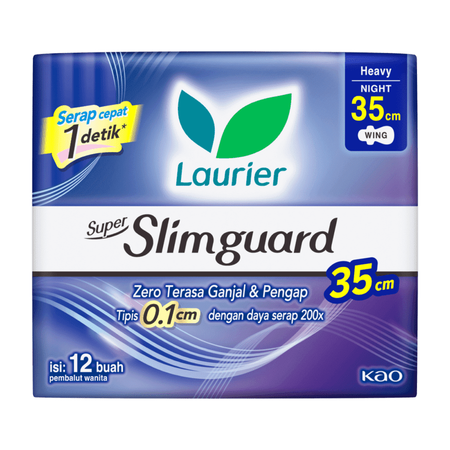 Laurier Super Slimguard Wing 35cm Pembalut Kewanitaan 12pcs