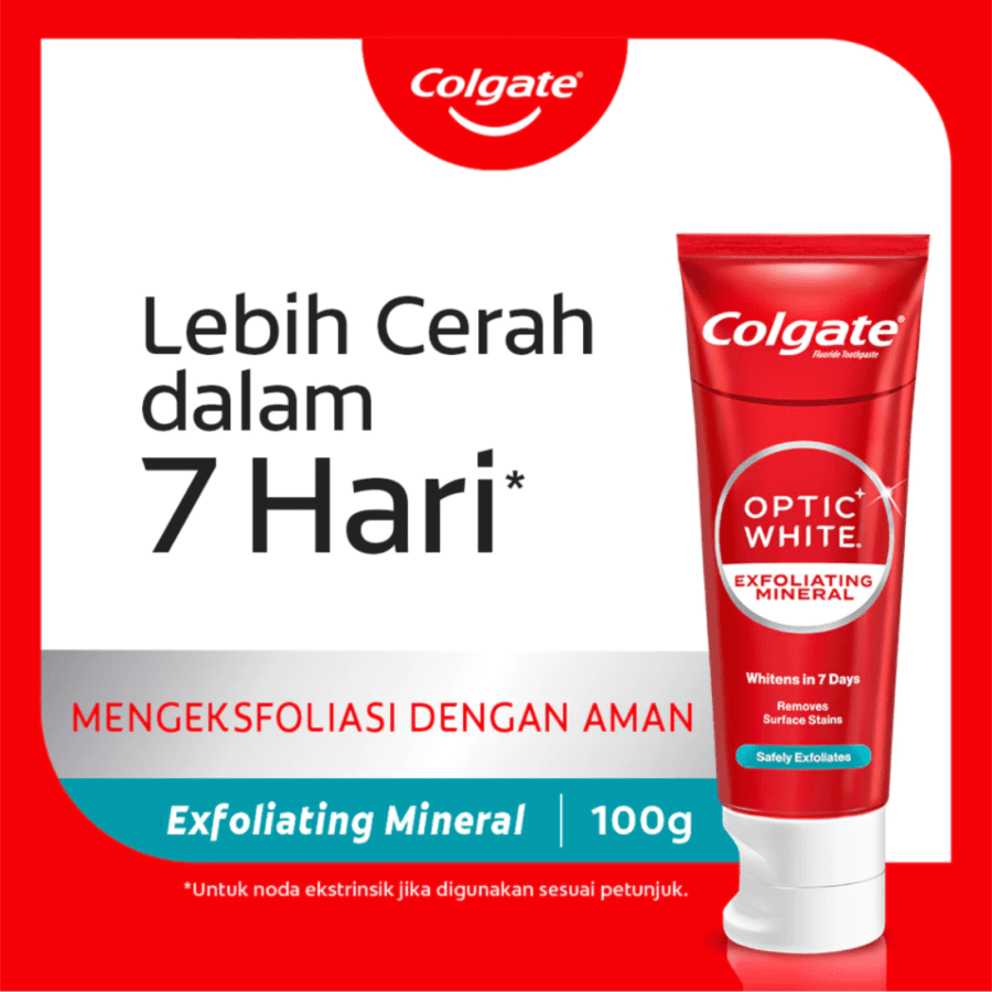 Colgate Optic White Exfoliating Mineral Toothpaste