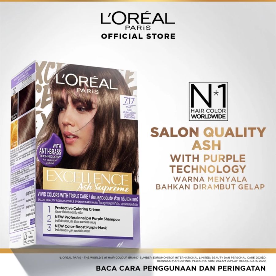 L'Oreal Paris Excellence Ash Supreme 7.17 Matt Ash