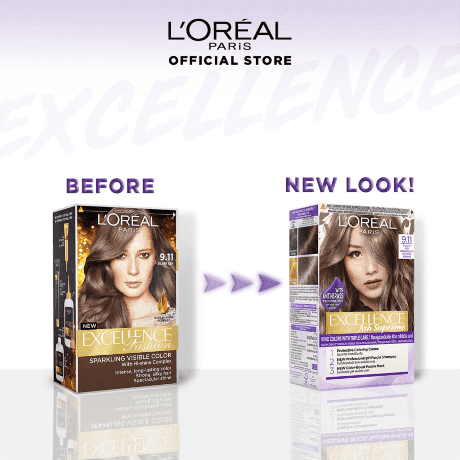L'Oreal Excellence Ash Supreme 9.11 Silver Ash 48ml