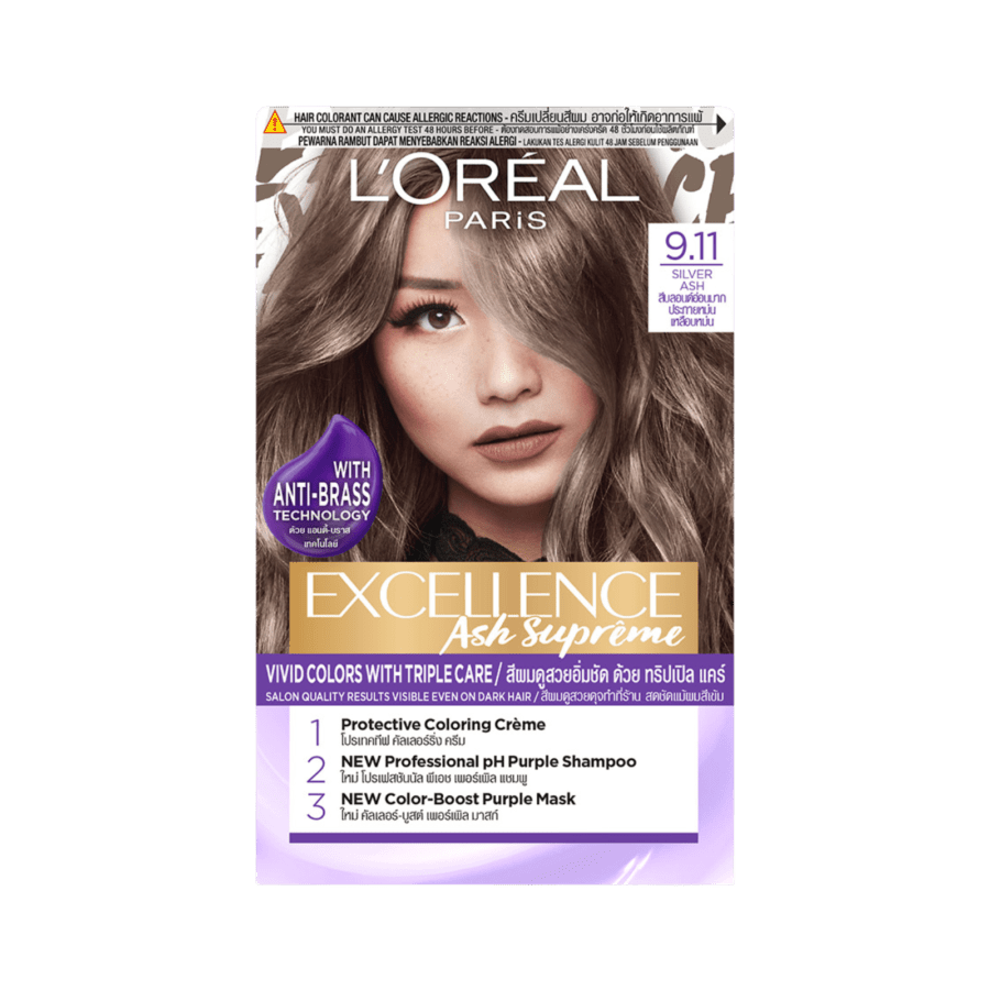 L'Oreal Excellence Ash Supreme 9.11 Silver Ash 48ml
