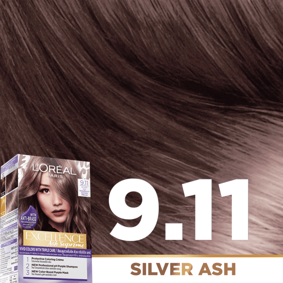 L'Oreal Excellence Ash Supreme 9.11 Silver Ash 48ml