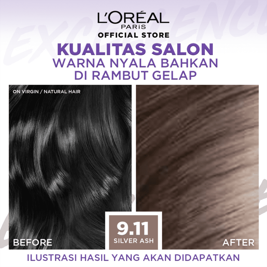L'Oreal Excellence Ash Supreme 9.11 Silver Ash 48ml