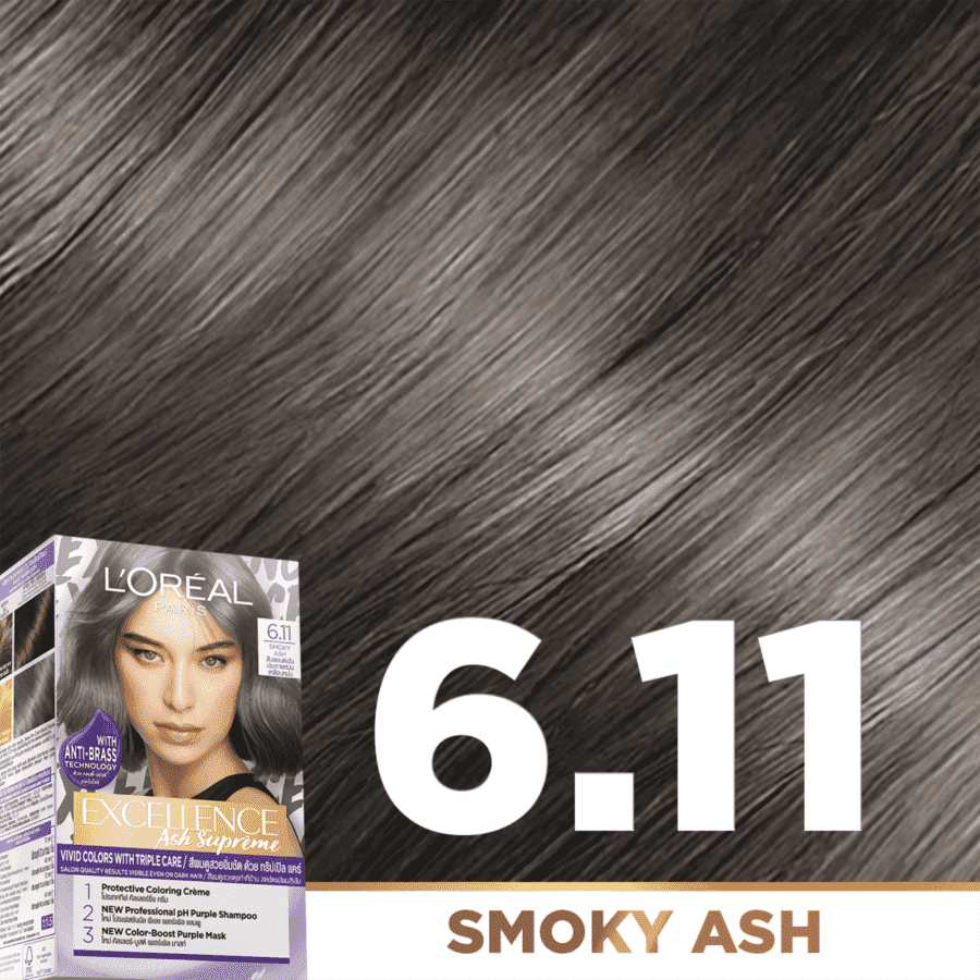 L'Oreal Paris Excellence Ash Supreme 6.11 Smoky Ash 48ml