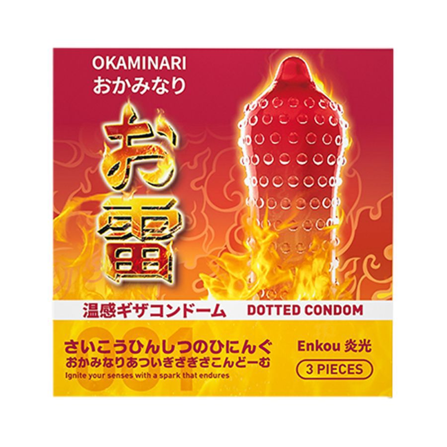 Okaminari 001 Enkou Dotted Condom 3sachets