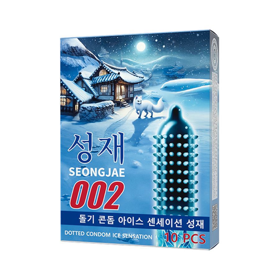 Seongjae 002 Gerigi Ice Kondom Pria 10sachets