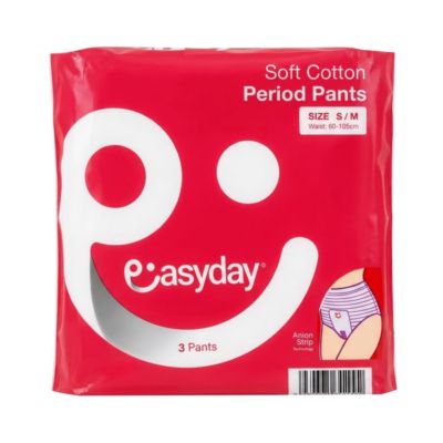 Easyday Soft Cotton Period Pants Size S/M Waist 60-105cm Pembalut Kewanitaan