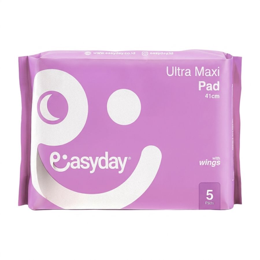Easyday Ultra Maxi Pad Wings 41cm Pembalut Kewanitaan 5pads