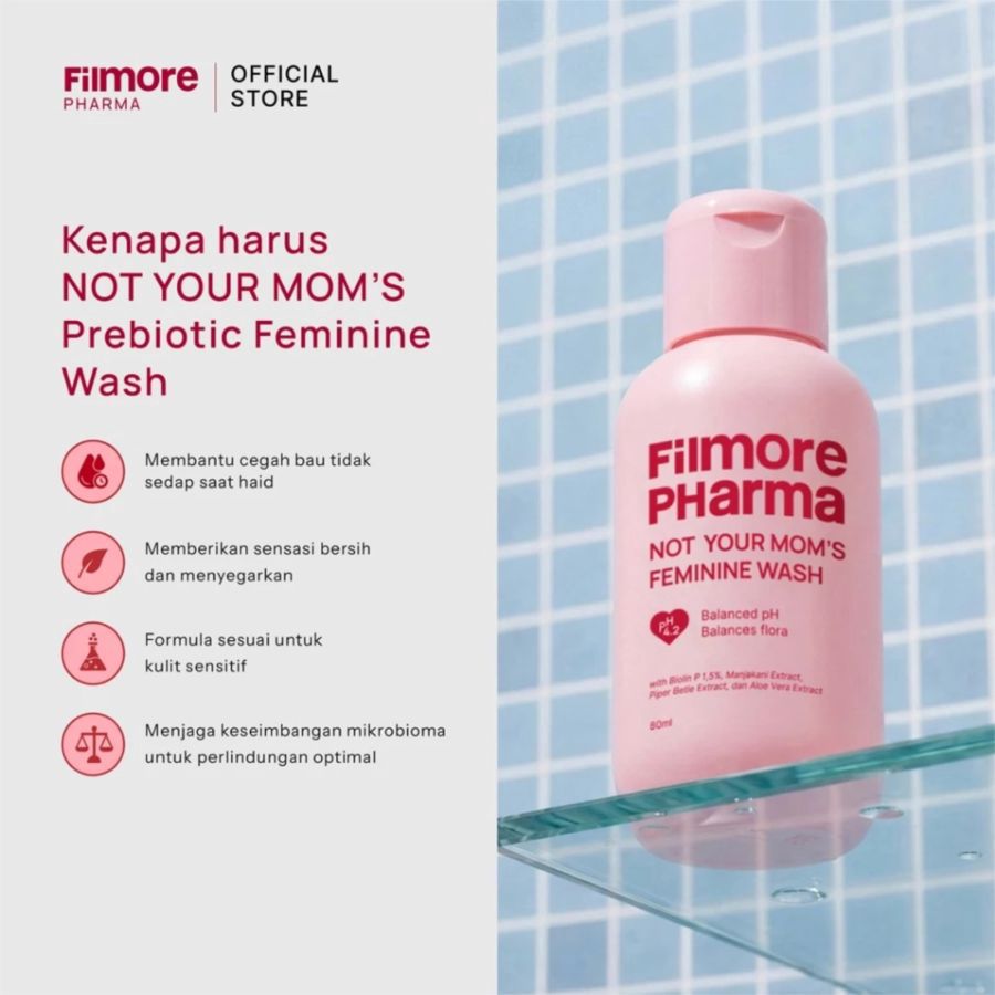 Filmore Pharma Not Your Mom's Prebiotic Feminine Wash Bottle 80ml